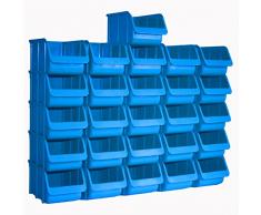 26x Profi Sichtboxen PP Größe 3 blau NEU Stapelbox Sicht-Lagerbox Boxen Sichtbox
