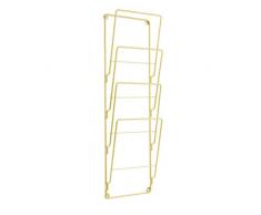 PT Present Time - Magazin-Aufbewahrung - Zeitschriftenhalter - Höhe 60 cm - Breite 19 cm - Gold