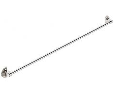 Gedotec Krawatten-Halterung Schranktür Krawattenhalter Kleiderschrank Gürtel-Halter kompakt - H7098 | Breite 425 mm | Lochabstand 400 mm | Stahl vernickelt poliert | 1 Stück - Krawatten-Aufhänger