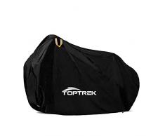 toptrek Fahrradabdeckung Wasserdicht 210T Oxford-Gewebe Hochwertige Fahrradgarage Plane Wasserfest 200 x 110 x 70 cm Fahrrad schutzhülle mit Beutel