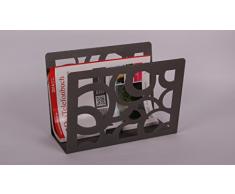 Zeitungsständer, Circle HxBxT: 23x32x12 cm, moonstone-grau/Made in Germany, Marke: Szagato (Zeitungshalter, Zeitschriftenständer)