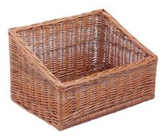 Regalkorb Schräg rechteckig, braun, T 30cm x B 40cm x Hv 15cm x Hh 25cm