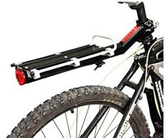 Fahrrad Cargo Rack Aluminiumlegierung Schnell Freigabe Fahrradträger Halter Fahrrad Gepäckträger mit Krawatte Seil Flugzeug 48 30 12cm）