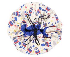 Baztoy 47.0014 Box Spielzeugaufbewahrung – Aufbewahrungsbox Spielzeug- und (blau, rot, weiß, Baumwolle)