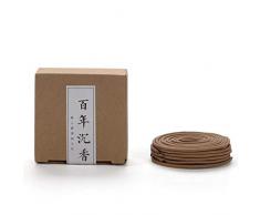 Simanli Sandelholz Räucherstäbchen, handgefertigt, für Zuhause und Büro, 4 Stunden Brennen, verschiedene Auswahl, Gelb, Durchmesser 70 mm, 11 Boxen/Set, 2 Stück Eaglewood