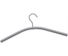 WENKO 17213515100 Kleiderbügel Fox, pulverbeschichtetes Metall, 45 x 17 x 2 cm, Silber matt