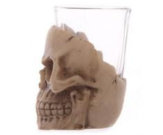 Spardose Totenkopf Schnapsglas, 7 cm x 5 cm