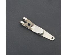 prettygood7 EDC Multifunktions-Geldklammer Gürtelbügel Taschenhalter Edelstahl