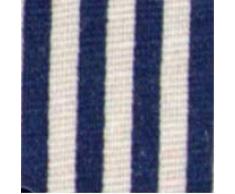 Mangata Zusammenklappbare, Verdickte Aufbewahrungsbox aus Leinen mit Seilgriffen (Blaue Streifen, XLarge)