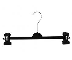 Clipbügel, Hosenbügel, Klammerbügel aus Kunststoff, 40cm, schwarz, WSP3-40b, 300 Stück