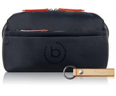 Bugatti Lido Kulturbeutel mit RFID Fach, Kulturtasche Frauen, Waschtasche Waschbeutel Toilettentasche, Blau