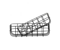 House Doctor Korb Set Aufbewahrungskörbe Dekokörbe 2er Set Schwarz Basket, Simply, Black S: 16x24x8cm, L: 20x28x8 cm