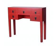 China Sideboard Rot Schmuckkommode Wandtisch Konsole Feng Shui Schminktisch mya015 Palazzo Exklusiv