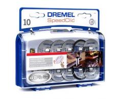 Dremel SpeedClic Schneid-Set (1x SC-Aufspanndorn, 6x Metall- Trennscheiben, 2x dünne Präzisionstrennscheiben, 2x Kunstoff-Trennscheiben, Aufbewahrungsbox)