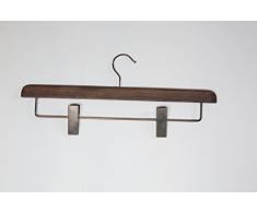 Kleiderbügel Holzbügel Hosenbügel Hosenklemme mit Klammersteg (VE 30 Stück)