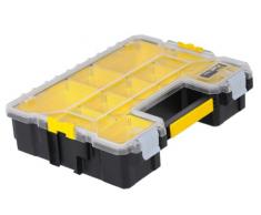 Stanley FatMax Profi-Organizer / Aufbewahrungsbox (45x12x36cm, tiefe Fächer, stabile Kunststoffschließen, herausnehmbare Boxen, kratz- und schlagfester Deckel) 1-97-521
