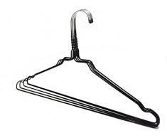 RSR-Hangers 100 x Drahtbügel Kleiderbügel Metallkleiderbügel Set Schwarz Metall Drahtkleiderbügel Drahtbügel Draht verzinkt hochwertige Pulverbeschichtung 40 cm *TOP QUALITÄT*