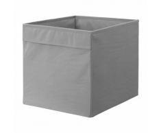 Ikea Regalfach DRÖNA Aufbewahrungsbox Regaleinsatz in 33x38x33 cm (BxTxH) -GRAU, Plastik, Black, 33 x 38 x 33 cm
