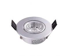 LED kleine 1W Scheinwerfer präsentieren Mini-Kabinett Licht Schmuckschränkchen Loch 45-55 Fuß Fliese Farbe bullish Deckenleuchte - warmes Licht