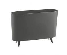 Koziol Zeitungsständer Milano, Kunststoff grau, 12 x 45,7 x 31,5 cm, made In Germany