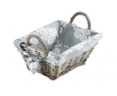 Kobolo Weidenkorb Deko-Korb Henkelkorb Geschenkkorb Dekokorb eckig