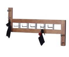 Heinz Hofmann 1012.N Wandgarderobe / Massivholz / Naturfarben / B. 60 x T. 8 x H. 36 cm