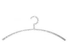 Wenko Garderobenbügel Bubble Kleiderbügel, Farb-Bubble-Optik, 46 x 17,5 x 1 cm, transparent