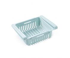 TSWEET Einziehbare verstellbare Aufbewahrungsbox für Kühlschränke Schubladenkorb Aufbewahrungsbox für Kühlschubladen 21 * 14 * 8 cm