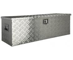 Aluminium Werkzeug Metallbox Alubox Alukiste Werkzeugkiste Werkzeugkasten Metallkiste Box Blechkiste ca.180 L Truckbox