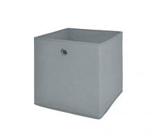 Möbel Akut Faltbox 4er Set in Schlamm grau, Aufbewahrungsbox für Raumteiler oder Regale