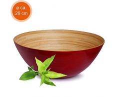 Nuru Bambusschale (für mehr als 1 L Inhalt) - Massagegel Behälter für Ganzkörpermassagen, handgemacht aus Bambus