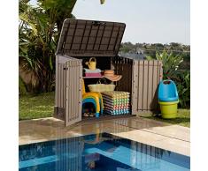 Keter Gartenbox/Aufbewahrungsbox Woodland 30 132x74x110 cm beige