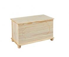 Inter Link Massivholztruhe Truhe Kiste Massivholz natur