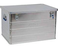 ALUTEC MÜNCHEN 2011186 Aluminiumbox Classic mit Zylinderschloss 790 x 560 x 487 mm, Silber