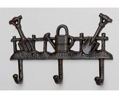 Dragimex 44187 Wand-Hakenleiste Gartenwerkzeuge