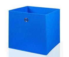 Mixibaby Faltbox Faltkiste Regalkorb Regalkiste Regalbox Aufbewahrungsbox Spielkiste Staubox Korb, Farbe:blau 26 * 26