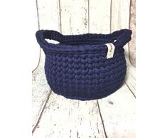 Häkelkorb, Korb gehäkelt, Brötchenkorb, Utensil, Körbchen, Dekokorb, Aufbewahrungskorb