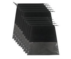 UClever Schuhbeutel Schuhtasche mit Zugband 10 Stück für Reise und Zuhause