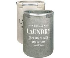Bamodi Wäschekorb Sortierer - 2er Set Wäschesammler spart Zeit beim Sortieren - Wäschesack - Wäschekörbe - Laundry Baskets - 55 x 40 cm (2 x 60 Liter)