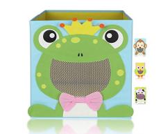 BABYLOVIT Kinder Aufbewahrungsbox I Spielzeugkiste mit Sichtfenster und Griffe für Kinderzimmer I Spielzeug Box zur Aufbewahrung im Kallax Regal