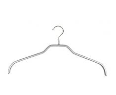 MAWA 0321015052 10 x Metall Kleiderbügel, SKINfriedly anti-Rutsch Beschichtung 41 cm silber