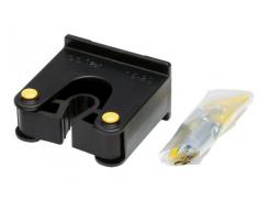 Toolflex Stielhalter Gerätehalter und Werkzeughalter für Rohrdurchmesser D= 15-20mm Farbe schwarz