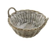 FRANK FLECHTWAREN Pflanz-Schale Rattan, mittel