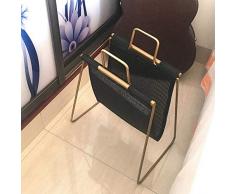 Jazi Regale Regale Zeitschriftenablage Zeitungs- und Zeitschriftenablage für Badezimmer, Büro, Eingangsbereich, schwarze Ablagen