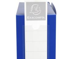 Exacompta 59932E Archivbox mit Druckknopf aus PP 700µ, rücken 100 mm blickdicht, Din A4, blau