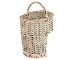 Hartleys - Treppenkorb Grau aus Weidengeflecht - Weiß