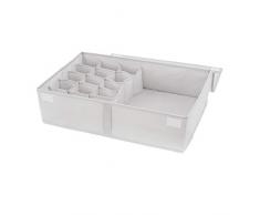 Bra Unterwäsche-Schublade Organizer Faltbare Stoff Unterwäsche Organizer Bras Aufbewahrungsbox, Kleideraufbewahrung Schubladenkorb Behälter mit Deckel Teiler Für Bekleidung Kleidungsstücke Socken Kraw