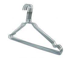 famy.Shop Drahtkleiderbügel, Drahtbügel, Metallkleiderbügel, hochwertig verzinkt, ca. 40cm breit, Materialstärke: 2,3mm, 50 Stück