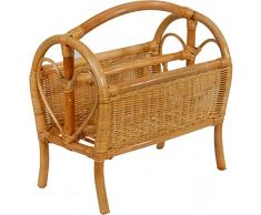 korb.outlet Zeitungsständer/Magazinsammler aus Natur-Rattan in der Farbe Honig