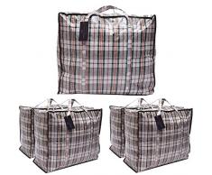 DECO EXPRESS Gross Kleideraufbewahrung Kleiderbeutel Wäschebeutel (Packung von 5 Laundry Bags)